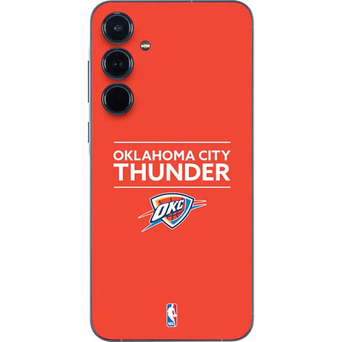 NBA Oklahoma City Thunder Standard - Orange Galaxy A35 5G Skin